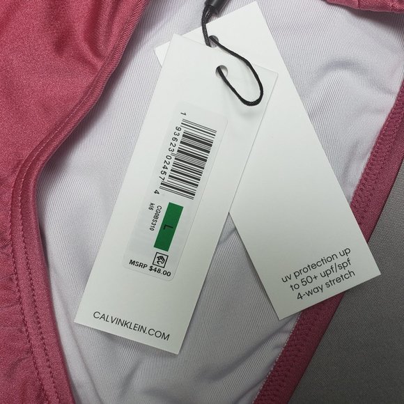 NWT Calvin Klein Rosebud Shimmer Bikini Bottom Size L - Picture 3 of 5